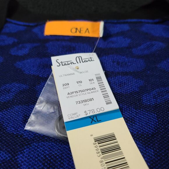 One A Womens Sweater Multicolor Size XL 100% Rayon Long Sleeve Button Up NWT - Picture 7 of 12